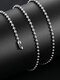 Trendy Simple Round Bead Chain Shape Titanium Steel Necklace - Silver （Width: 0.4 cm / 0.16 in）