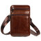 Cowhide Multi-function Waist Bag Vintage Crossbody Bag For Men - Brown 1