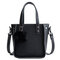 Women PU Leather Bucket Bag Solid Leisure Crossbody Bag Shoulder Bag - Black