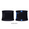 Mens Adjustable Waist High Elasticity Tummy Tuck Belt Safety Sports Fitness Body Shapewear - Black+Blue
