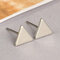 Boucles d'oreilles carrées Triangle à pois concis à la mode Tricolore géométrique creux boucles d'oreilles punk - 11
