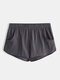 Men Thin Transparent Boxer Shorts Loose Breathable Lightweight Casual Home Arrow Pant With Pockets - Gray