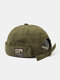 Men & Women Retro Hip Hop Hat Sailor Hat Brimless Caps Fashion Skull Caps - Army Green