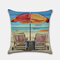 Beach Pillowcase Sailboat Lighthouse Car Chair Digital Printing Linen - #2