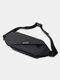 Classic Oxford Anti-theft Minimalist Waterproof Scratch-resistant Line Design Belt Bag Waist Bag - Black