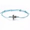 Bohemian Turtle Anklets Adjustable Wax Rope Black Blue White Ankle Bracelet Ankle Ring Foot Jewelry - Blue