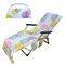 Quick Drying Beach Towel Chair Cover Microfiber Chaise Lounge Towel Cover With Side Pockets For Pool Sun Lounger Hotel Garden - #04