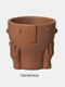 1PC Brief Abstract Men Face Figure Character Home Garden Desktop Decor Succulents Flower Pot Planter Vase - #06