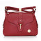 MYSTON Women Casual Zipper Crossbody Bag Ladies Elegant Shoulder Bag - Wine Red