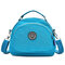 Multifunction Two Interlayers Handbags Outdoor Shoulder Bags Light Crossbody Bags Backpack - Sky Blue