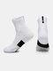 Men Cotton Non-slip Quick-drying Socks Breathable Sweat-absorbent Sports Socks - white2