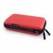 External Battery USB Flash Drive Earphone Digital Gadget Pouch Travel Silver Storage Bag - Red