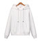 Solid Color Hooded Sweater Women's Thin Zipper Open Hoodie Baseball Uniform - creamy-white