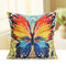 Butterfly Cushion Cover Colorful Art Printed Throw Pillowcase Home Sofa Bed Decor - #04