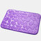 1 peça Coral Fleece Banheiro Kit de tapete de espuma de memória, banheiro, tapete antiderrapante, conjunto de tapete de chão para Banheiro - Luz roxa