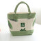 SaicleHome Lunch Tote Bag Canvas Cooler Insulated Handbag Storage Containers Picnic Outdoor - #3