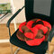 45x45cm Thick Floral Round Shape Short Plush Cushion Pad Dinning Office Chair Seat Pad Pillow - #2
