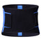 Mens Adjustable Waist High Elasticity Tummy Tuck Belt Safety Sports Fitness Body Shapewear - Blue