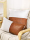 1PC Linen Stitching Creative Nordic Home Sofa Couch Car Bed Decorative Cushion Pillowcase Throw Cushion Cover Lumbar Waist Pillow Cover - Stitching Type