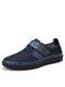 Men Honeycomb Mesh Breathable Hand Stitching Outdoor Water Casual Shoes - Blue