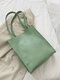 Women Large Capacity Alligator Tote Shoulder Bag - Green