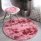 Nordic Tie-dye Gradient Carpet Round Hanging Basket Chair Yoga Mat Living Room Floor Mat - Red