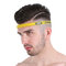 Adjustable Silicone Sports Headband Sweatband Hair Band For Running Yoga Jogging Fitness Gym - Yellow