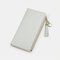 Women 11Card Slots Tassel Detachable 6.3'' phone Zipper Long Wallet - Grey