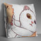 両面漫画猫クッションカバーホームソファオフィスソフトスロー枕カバーアート装飾 - ＃6
