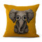 Capa de almofada de linho de algodão estilo simplificado de animal fofo, sofá doméstico, capa de almofada de carro  - #4