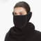 Men Women Winter Warm Cold Dustproof Breathable Warm Ears Outdoor Cycling Ski Travel Mouth Face Mask - Black