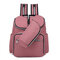 Large Capacity Diaper Bag Mommy Handbag Shoulder Bag Backpack For Women - Pink