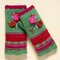 Casual Knit Gloves Handwarmers - Rose