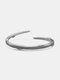 925 Sterling Silver Couple Bracelets Simple Thorns Open Bangle Jewelry Gift - Silver