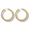 Vintage Round Irregular Earring Metal Geometric Stereoscopic Big Earrings Chic Jewelry - Gold