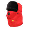 Mens Womens Winter Warm Lei Feng Hat Cotton Fleece Thick Windproof Outdoor Skiing Face Mask Cap - Red