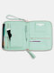 Women Multifunction Tassel 6 Card Slots Pen Phone Bag Clutch Bag - Green