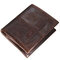 Genuine Leather Wallet With Removable Coin Pocket Retro Leisure Coin Bag For Men - Dark Coffee