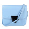 Women Candy Color Mini Casual Crossbody Bag Girls Sweet Shoulder Bag - Blue