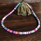 6mm Polymer Clay Necklace Soft Pottery Choker Necklace 10 Colors  Surfer Beads Collar Handmade Clavicle Chain - Colourful