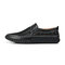 Men Mesh Hand Stitching Non Slip Outdoor Slip On Casual Shoes - Black