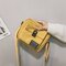 Women Simple Canvas Phone Bag Shoulder Bag  - Yellow