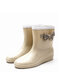 Women Waterproof Bow Non-slip Rain Boots - Beige