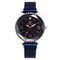 Trendy Starry Sky Roman Watch Stainless Steel Magnet Women Watch Roman Number Watch - Blue