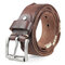 Men's Retro Belt Genuine Leather Casual Frosted Waistband Waist Strap Pin - Coffee