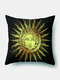 1 PC soleil lune Mandala motif taie d'oreiller jeter taie d'oreiller décoration de la maison planètes housse de coussin - #04