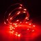 3M 4.5 V 30 LED Batterie Mini fil argenté guirlande lumineuse multicolore décor de fête de noël - rouge