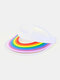 Unisex Dacron Transparent Rainbow Color Outdoor UV Protection Rainbow Empty Top Hat Baseball Cap - #01