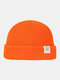 Men & Women Smile Pattern Winter Keep Warm Windproof Knitted Hat - Orange