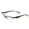 Mens Womens Half-rimmed Glasses Protect Eyes Durable High Definition Reading Glasses - Green